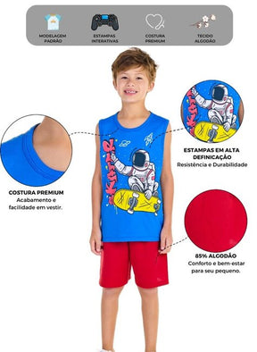 Kit Sortido Conjunto Regata Infantil Masculino Kit 5 Conjuntos