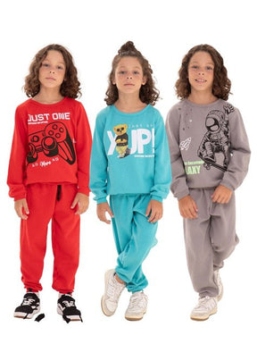 Kit Sortido Conjunto Moletom Infantil Menino Kit 7 Conjuntos