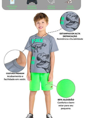 Kit Sortido Conjunto Infantil Menino Kit 10 Conjuntos