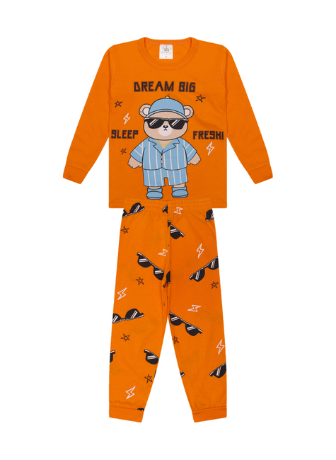 Pijama Longo Infantil Masculino Bear