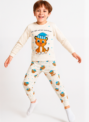 Pijama Infantil Longo Tigre Sonolento Sweet Dreams