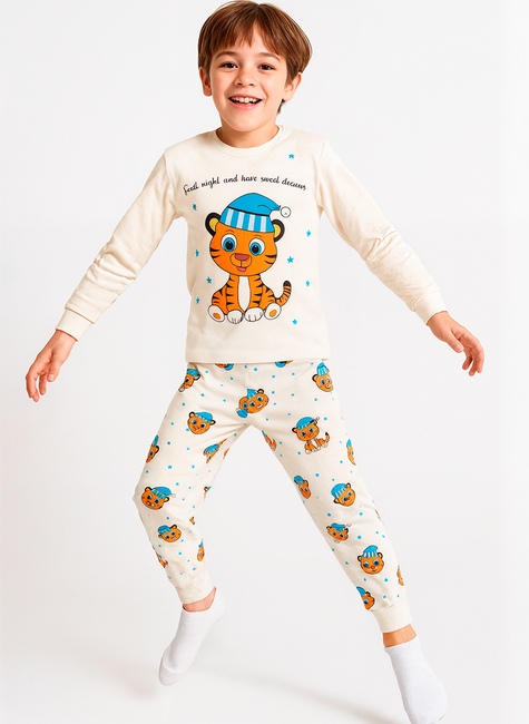 Pijama Infantil Longo Tigre Sonolento Sweet Dreams
