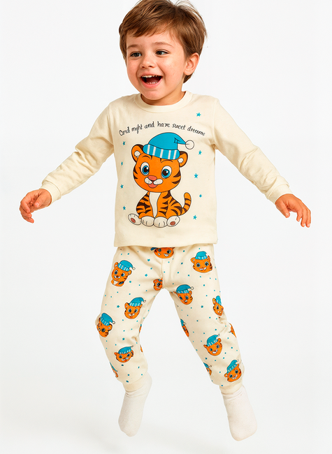 Pijama Infantil Longo Tigre Sonolento Sweet Dreams