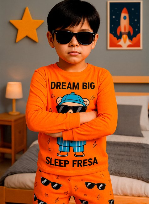 Pijama Longo Infantil Masculino Bear