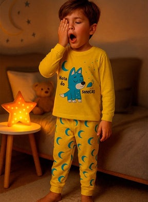 Pijama Longo Infantil Masculino SoneCÃO