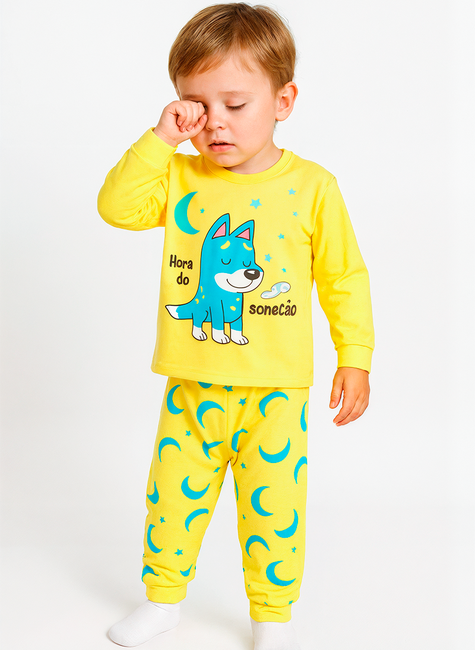Pijama Longo Infantil Masculino SoneCÃO
