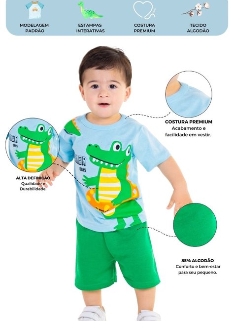 Conjunto Infantil Masculino Summer Days