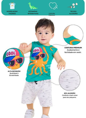 Conjunto Infantil Masculino Summer Vibes
