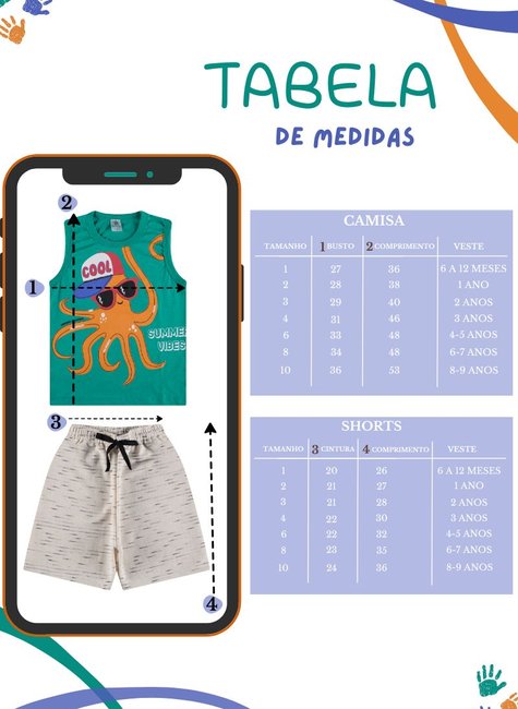 Conjunto Infantil Masculino Summer Vibes