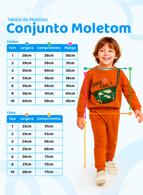 Kit Sortido Conjunto Moletom Infantil Menino Kit 7 Conjuntos
