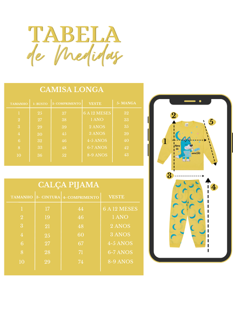 Pijama Longo Infantil Masculino SoneCÃO