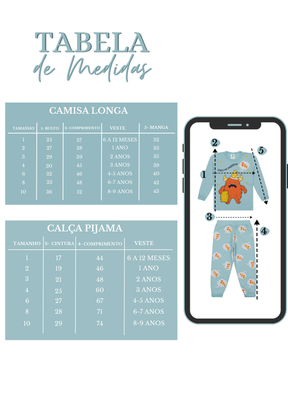 Pijama Longo Infantil Masculino Soninho